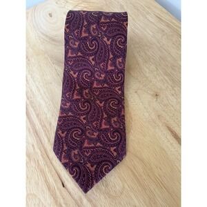 Stefano Ricci Silk Tie Made In Italy Colorful Paisley Purple